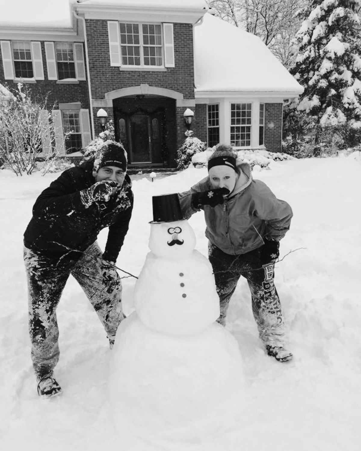 Alex & Wendy Building Snowman
